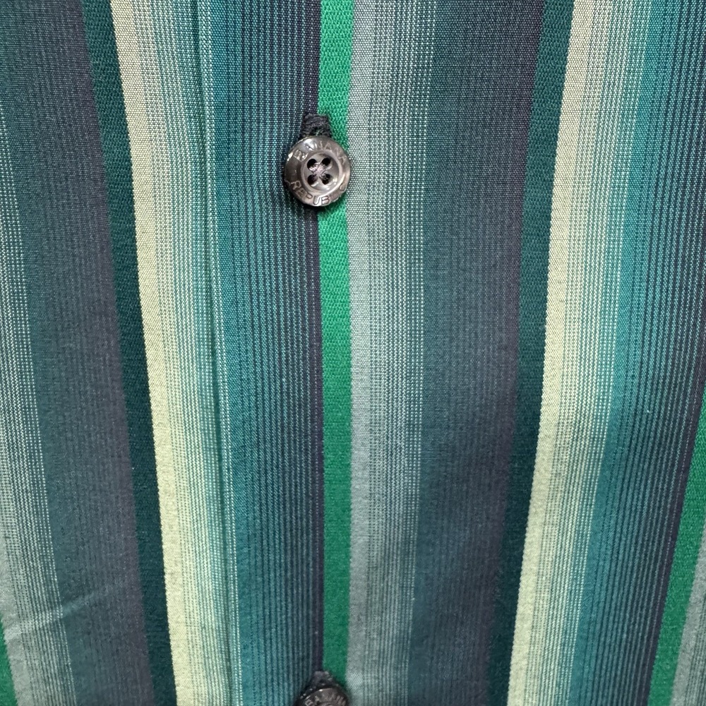 Banana Republic  Mens 17-17 1/2 X- Large Cotton Button Long Shirt Vintage Lookin - Picture 5 of 16